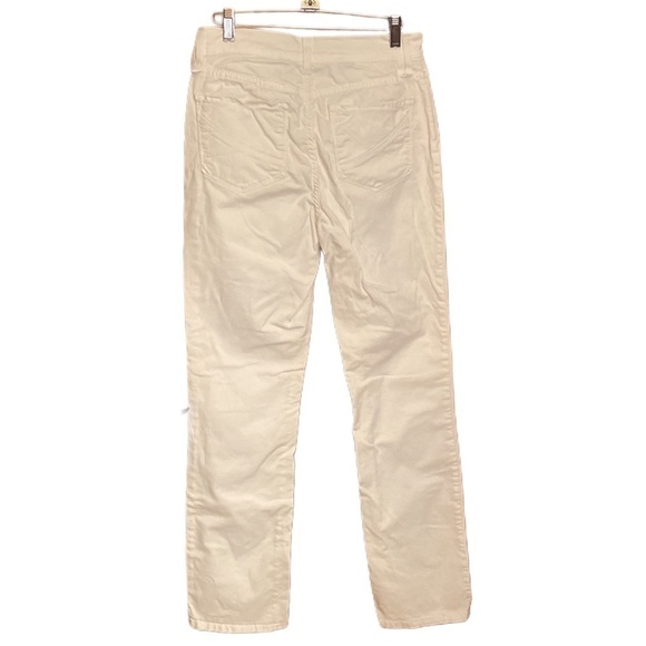 NYDJ white straight leg Ankle Chino Pant Jean spandex stretch slimming sz 6 - Picture 4 of 9